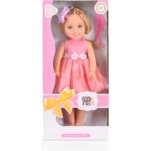 Moni Детска кукла Moni Toys - Fairy Doll, 38 cm, Корал (111816)