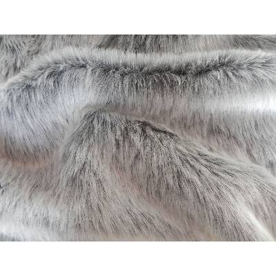 Umelá kožušina, šedý melír, 25 mm vlas metráž: min. 0,2 bm