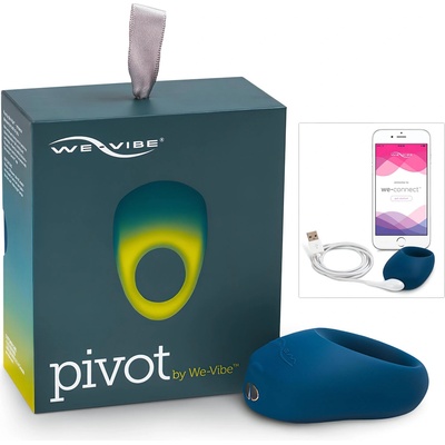 WE-VIBE Pivot - акумулаторен вибриращ пенис пръстен (нощно синьо)
