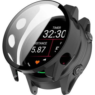 Techsuit Калъф с протектор за екран Techsuit Defense360 Pro - Garmin Forerunner 70 / Forerunner 170 - Черен