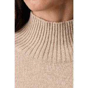 Max Mara пуловер с ниско поло дамски от кашмир WKDELEGIA (2625366032600)