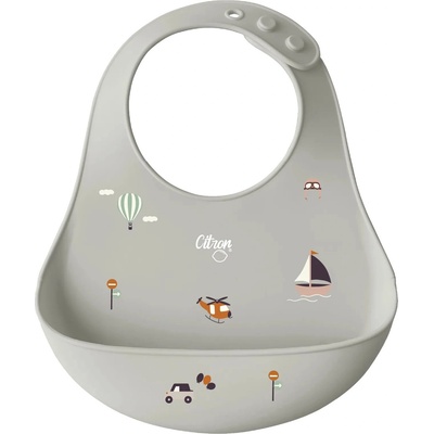Citron Силиконов лигавник Citron - Превозни средства (Silicone_Bib_Vehicles)