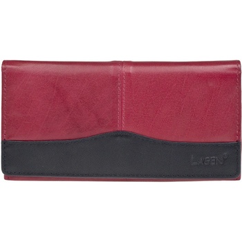 Lagen Dámská kožená peněženka Red black PWL 367