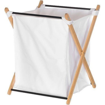 4living collection (Финландия) Сгъваем кош за пране 4LIVING с бамбукова рамка - бял (TB 4Living 622397)