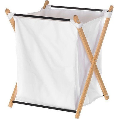 4living collection (Финландия) Сгъваем кош за пране 4LIVING с бамбукова рамка - бял (TB 4Living 622397)