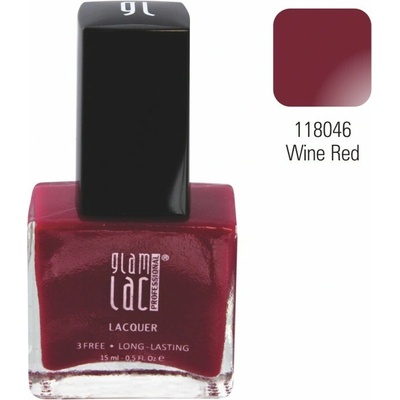 GlamLac Lak na nehty 118046 Wine Red 15 ml