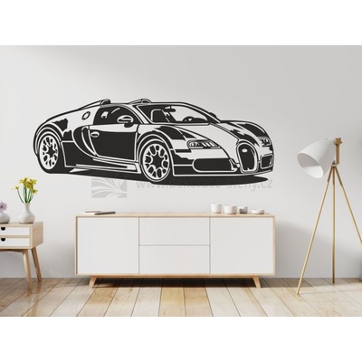 dekorace-steny.cz 131 - Samolepky na zeď - Bugatti Veyron - 50 x 140 cm