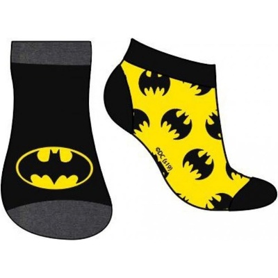 Batman Chlapecké kotníkové ponožky černá/ žlutá