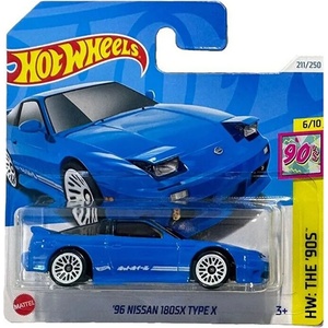 Mattel Количка '96 Nissan 180SX Type X 1: 64 (Hot Wheels) (34035)