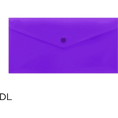 LUMA Obal spisový s klopou a drukem DL neon LUMA, fialový