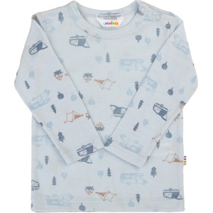Joha Детски вълнен пуловер Joha Kid's Blouse L/S Merino longsleeve - Light Blue - размер 90 (704-5941-0112)