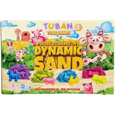TUBAN Комплект с динамичен пясък Tuban - Ферма, 800 g, 4 цвята (TU3552)