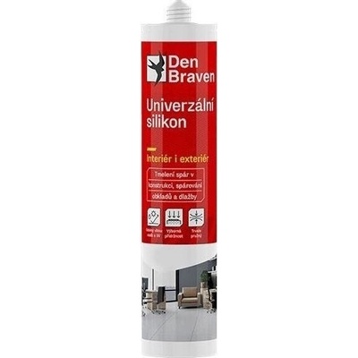 DEN BRAVEN univerzální silikon 280 ml, transparentní 30121RL