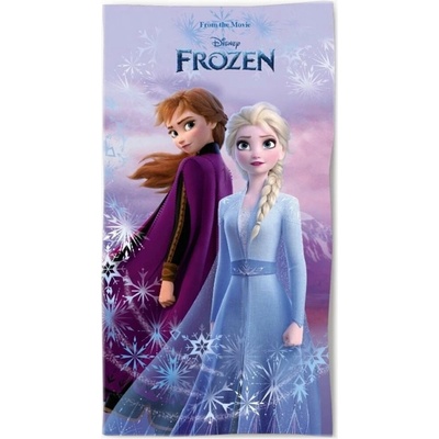 MLC plážová osuška Ľadové kráľovstvo motív Anna a Elsa 70 x 140 cm