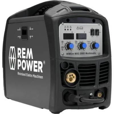 Elektro Maschinen Инверторен електрожен REM Power WMEm MIG 200D MIG/MAG и MMA/ 200 DC A/230 AC V (0312002502)