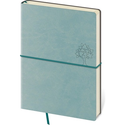 Helma 365 Tečkovaný zápisník Flexio A5 L červený čtverečkovaný – Zboží Dáma