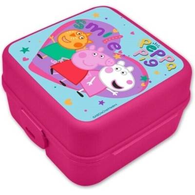 Kids Euroswan Obedový box Prasiatko Peppa / Raňajkový Box s priehradkami / licenciovaný produkt