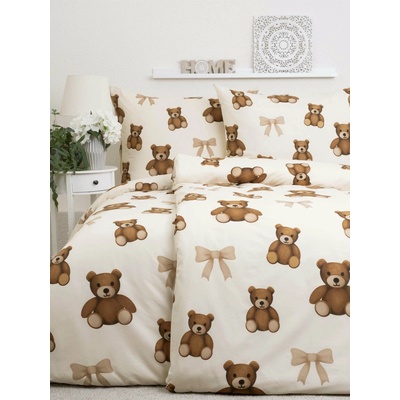 MKLozkoviny.sk bavlna obliečky Renforcé Plyšové medvedíky 140x200 70x90