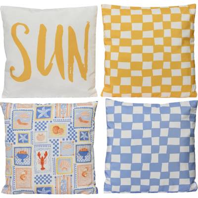 DECORIS ДЕКОРАТИВНА ВЪЗГЛАВНИЦА 874439 45х45х4см ПЛАЖЕН МОТИВ (874439)