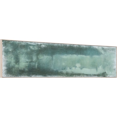 Kave Home Zelený abstraktní obraz Selnar 47 x 182 cm