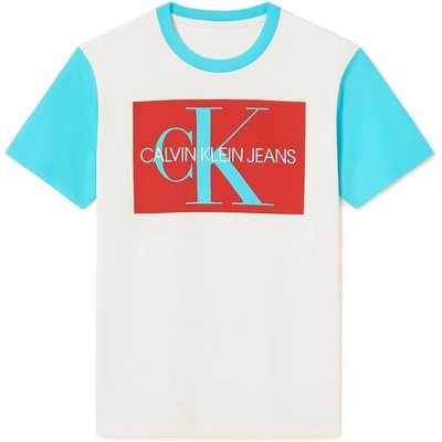 Calvin Klein pánské tričko s Krátkým Rukávem Iconic Bílé