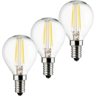 Müller-Licht 400293 LED E A G E14 kvapkový tvar 4 W = 40 W teplá biela 3 ks 400293