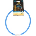 Duvo Plus - Светещ USB нашийник за кучета, 70 см. - червен