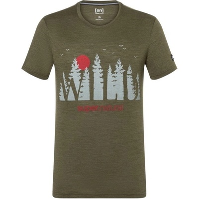 Super.Natural Wild and Free Tee olive night vapor grey