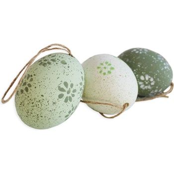 Lepaso Vajíčka reálná 12ks/6cm zelená mix