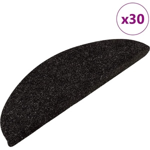 vidaXL Самозалепващи стелки за стълби, 30 бр, антрацит, 56x17x3 см (3365900)
