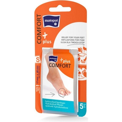 Matopat Comfort Plus hydrokoloidní náplast S 17 x 48 mm 5 ks
