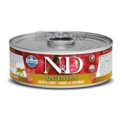N&D Cat Quinoa Prepelica & Kokos 80 g
