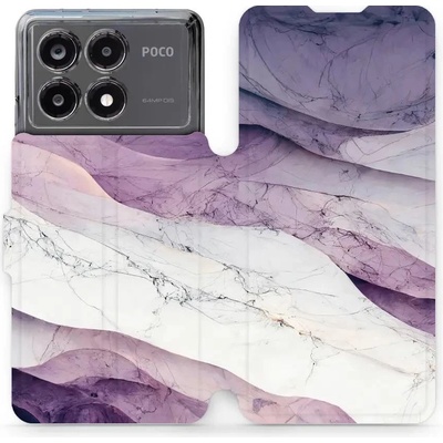 Mobiwear Xiaomi Poco X6 Pro 5G VP31S Bílý a fialový mramor