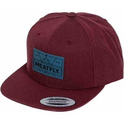 Meatfly Hornet Snapback vínová