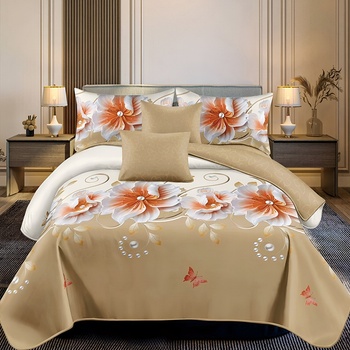 EmonaMall Двулицево спално бельо EmonaMall, 6 части - Модел S18890 (S18890-33333d)