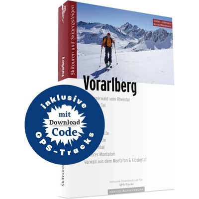 Panico Skialpinistický průvodce Skitourenführer Vorarlberg 2023 včetně GPS so