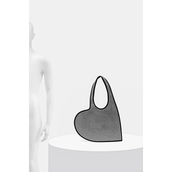 coperni Чанта Coperni Crystal-Embellished Mini Heart Tote (COPBA14BIS455)