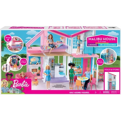 Barbie Casa Malibu dvojposchodový skladací domček Mattel FXG57