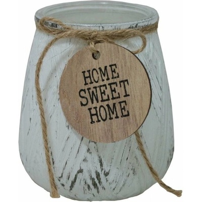 GOBA skleněný malý Home Sweet Home bílý