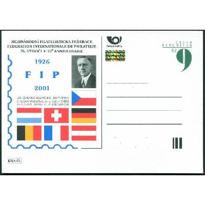 Česká pošta (2001) CDV 64 ** - P 74 - 75. výročí FIP