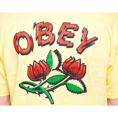 triko OBEY Briar Tee Lemon 163081926-LEM