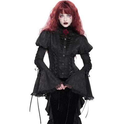 Devil Fashion košele Black Love Čierna