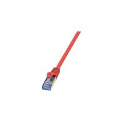 LogiLink Кабел S/FTP LOGILINK Cat6a, LSZH, Мед, 5 м, Червен, AWG26, Двойно екраниран CQ3074S (CQ3074S)