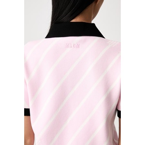 MSGM тениска тип пулове с яка дамска с вискоза (4141mdm210.267756)