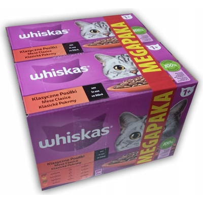 WHISKAS kousky v omáčce klasická jídla 24x85 g