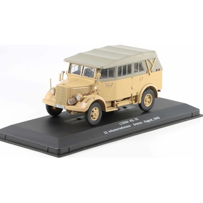 DeAgostini Mercedes-Benz L1500A Kfz.70 22. Infanteriedivision 1943 časopis Vojenské automobily s modelem 34 1:43