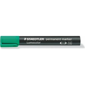 STAEDTLER Алкохолен маркер, 2-5 мм, изрязан, STAEDTLER "Lumocolor 350", зелен 350-5 (350-5)
