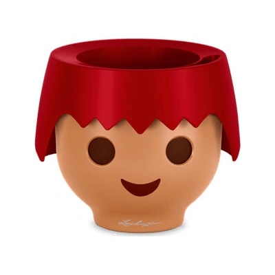 Lechuza Kvetináč Ojo All-in-one set Fire red cervena 21x16 cm