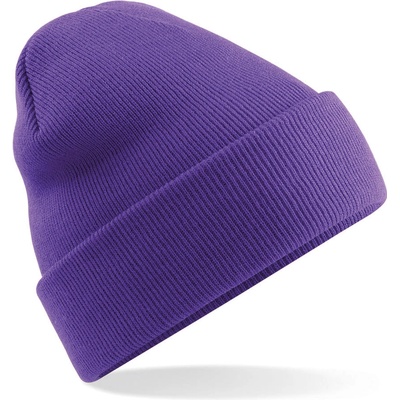 Beechfield zimní čepice Original Cuffed beanie fialová