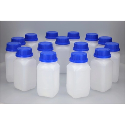 Lahve se širokým hrdlem z HDPE, objem 500 ml, UN schválení, 15 kusů